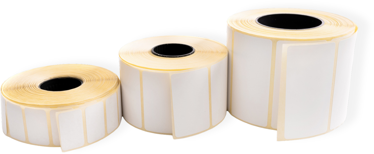 Etykiety samoprzylepne białe