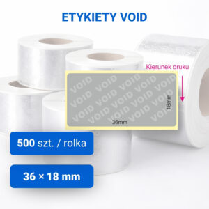 Etykieta VOID 36x18mm