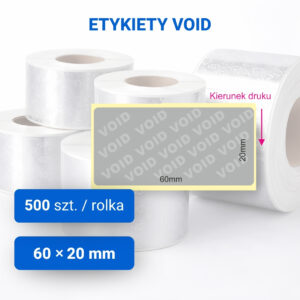 Etykieta VOID 60x20mm