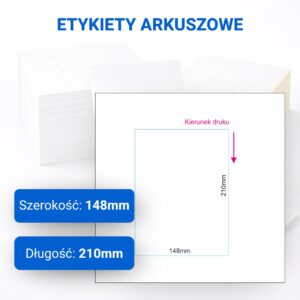 Etykieta arkuszowa kartonowa 148x210mm