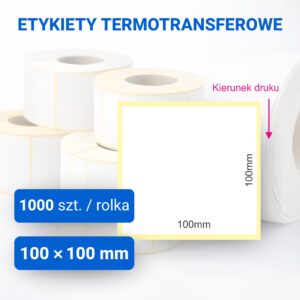 Etykieta papierowa 100x100mm