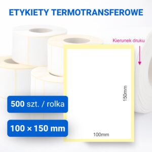 Etykieta papierowa 100x150mm