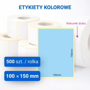 Etykieta kolorowa 100x150mm