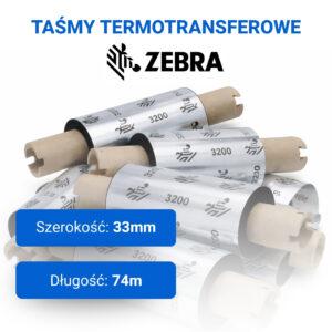 Taśma termotransferowa Zebra GS 33mm/74m